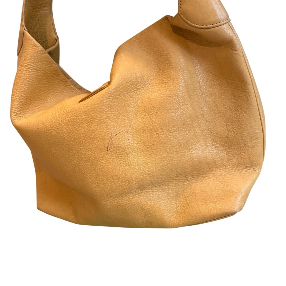 Dooney & Bourke Belvedere Logo Lock Hobo Bag Yellow Pebbled Leather - Picture 10 of 16
